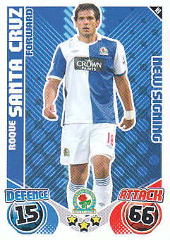 Roque Santa Cruz Blackburn Rovers 2010/11 Topps Match Attax New Signing #N9